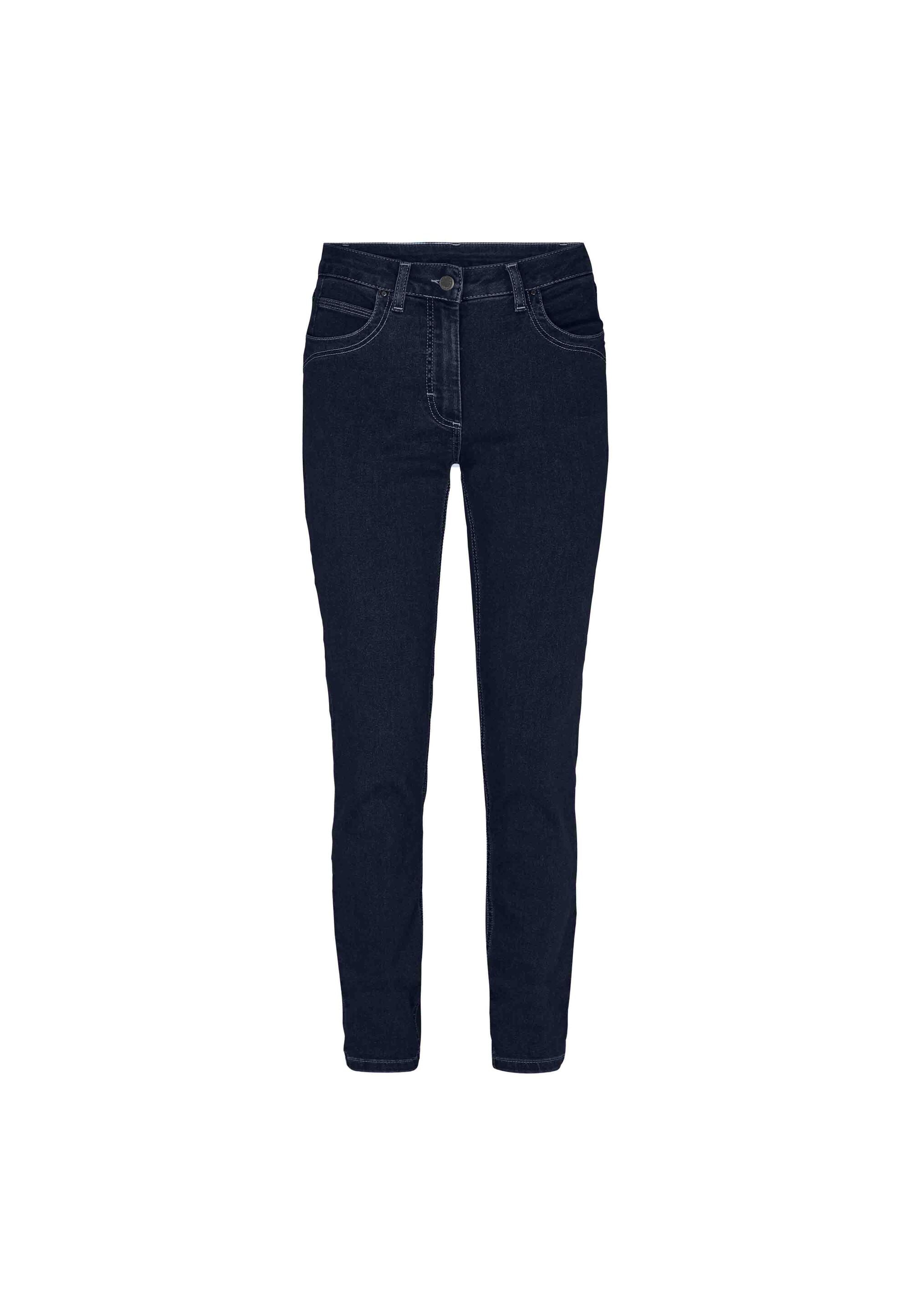 LAURIE Laura Slim - Medium Length Slim 40518 Dark Blue Denim