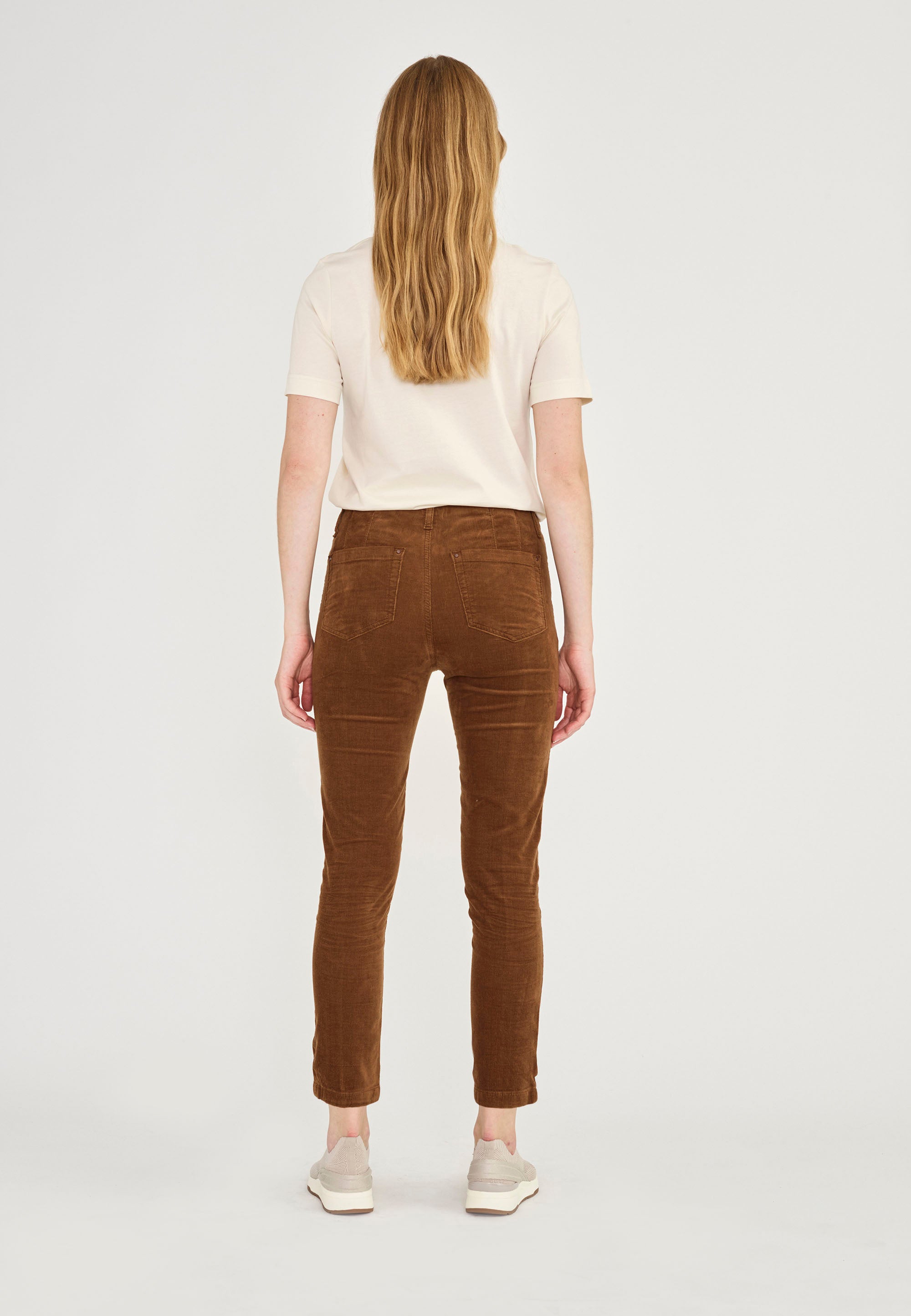 LAURIE Madison Slim Corduroy Crop Slim 85000 Bronze