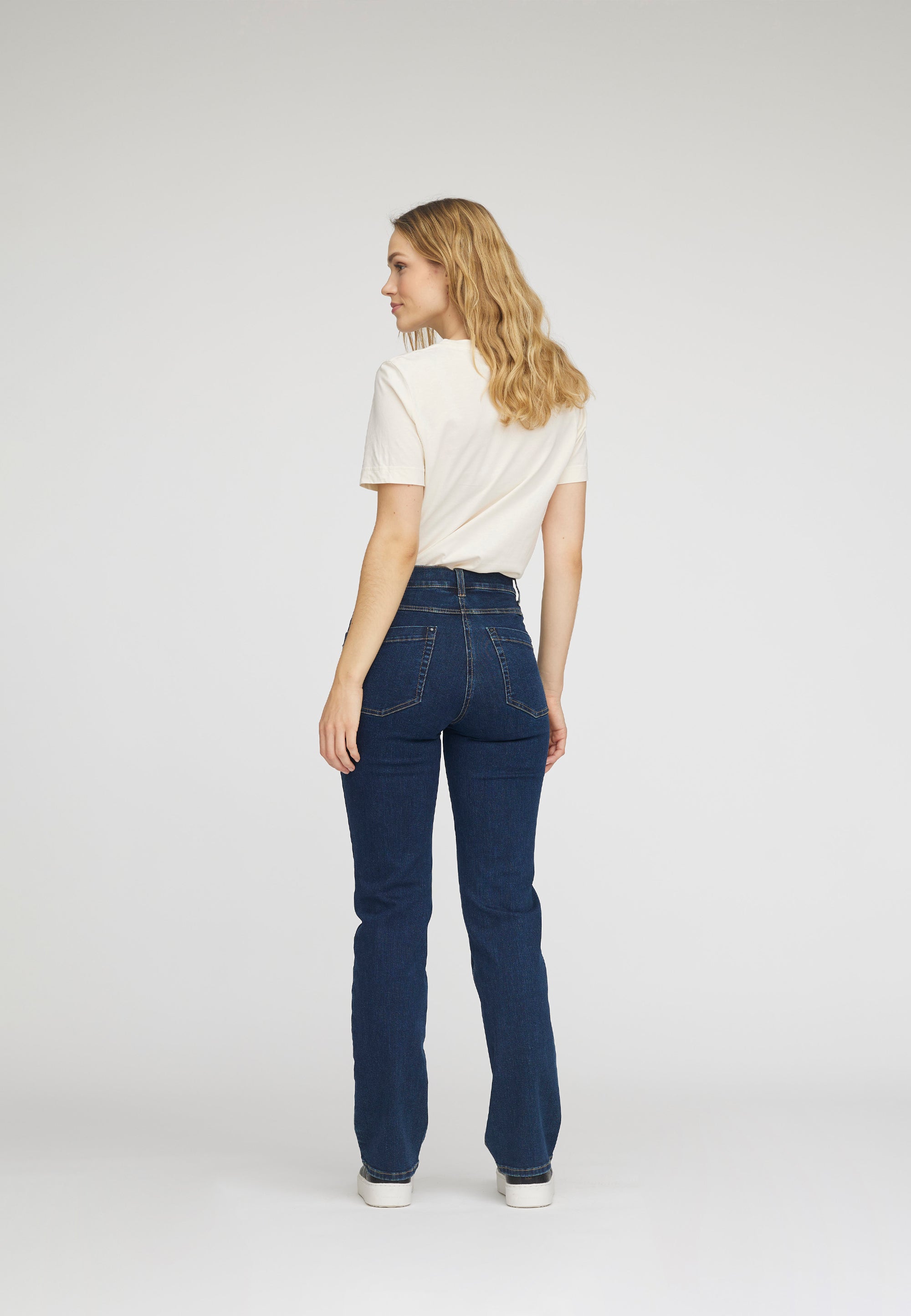 LAURIE  Marple Straight - Medium Length Straight 40513 Dark Blue Denim
