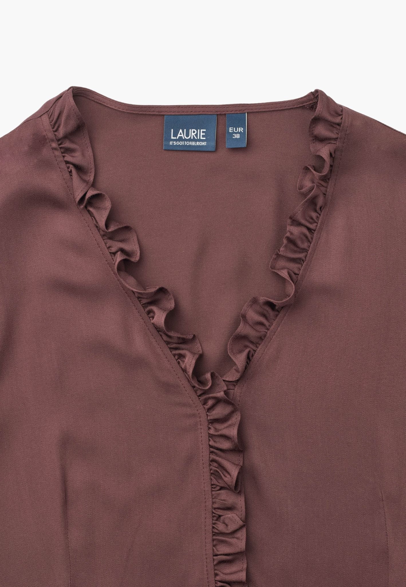 LAURIE Naja Blouse - SS Relaxed 68000 Dark Plum