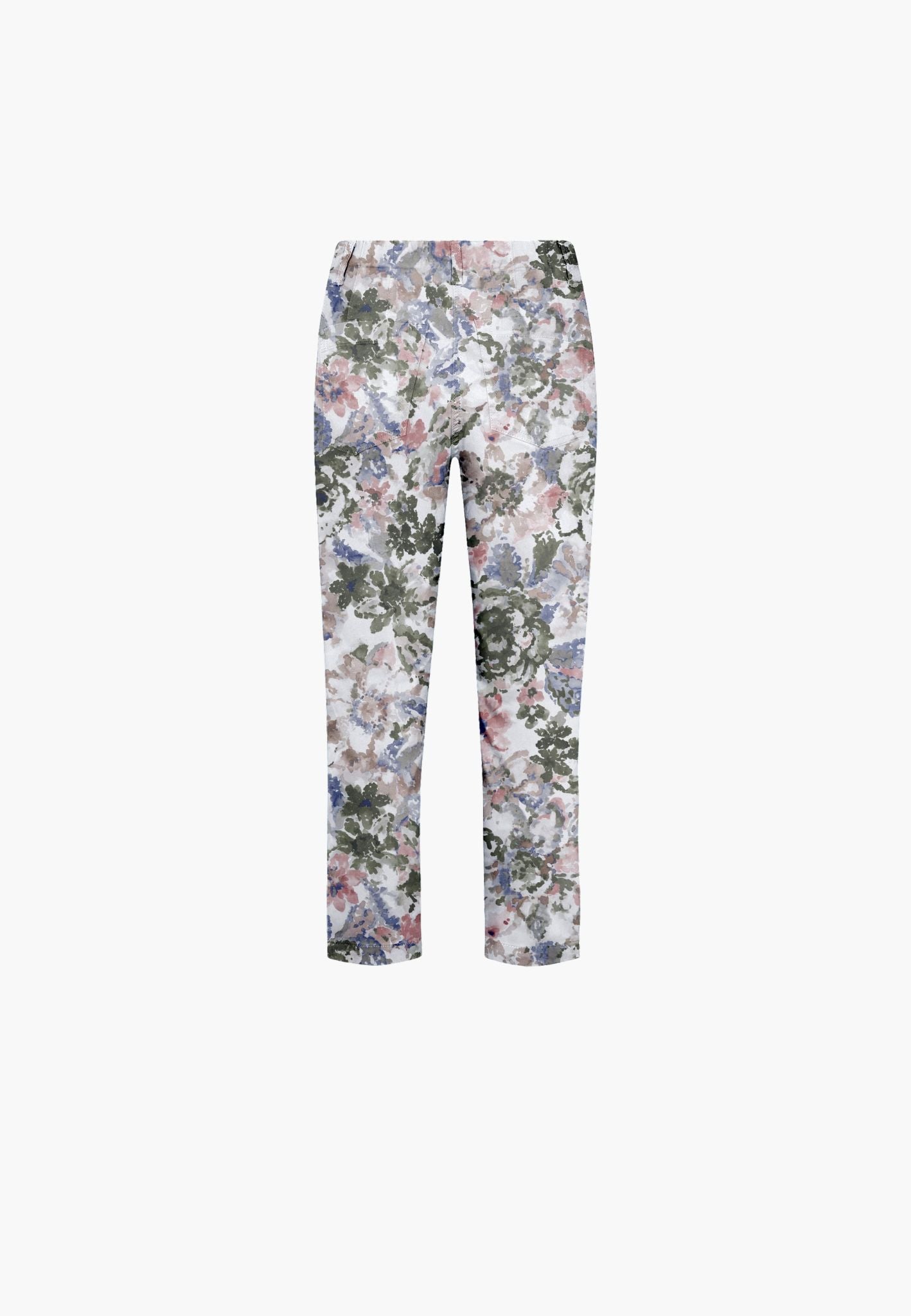 LAURIE Patricia Pure Regular Cropped Regular 55140 Khaki watercolour print