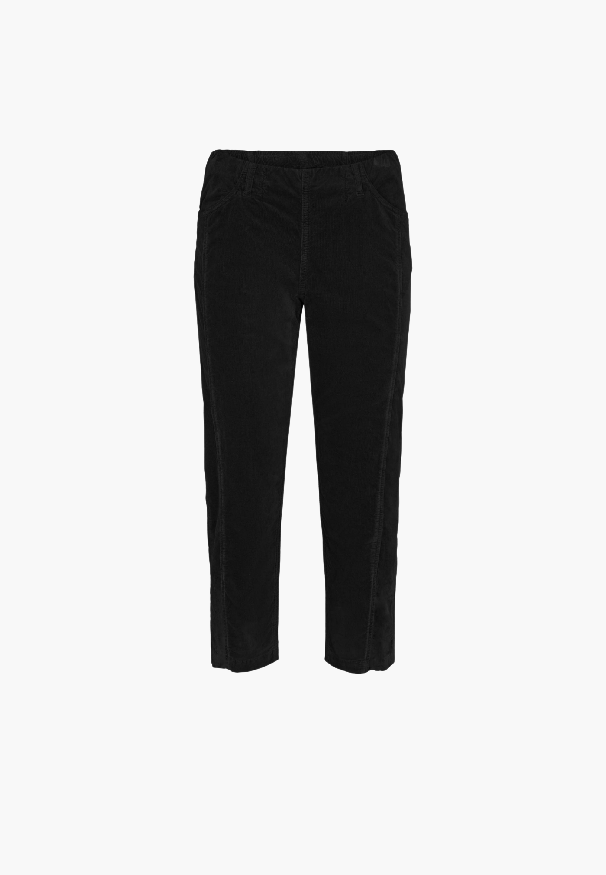 LAURIE Piper Pure Regular Sammet - Cropped Regular 99000 Black