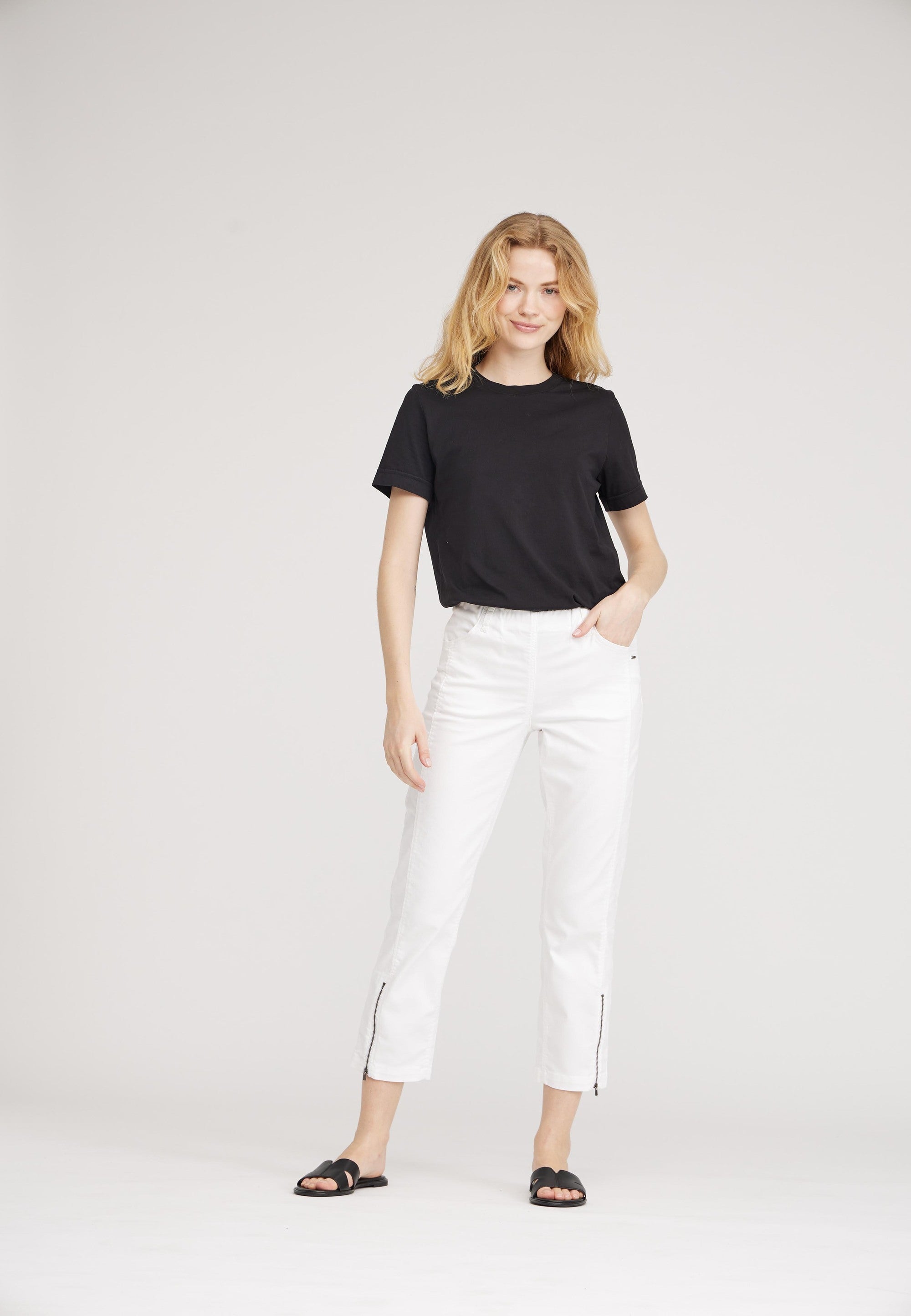 LAURIE Piper Regular Crop Trousers REGULAR 10000 White