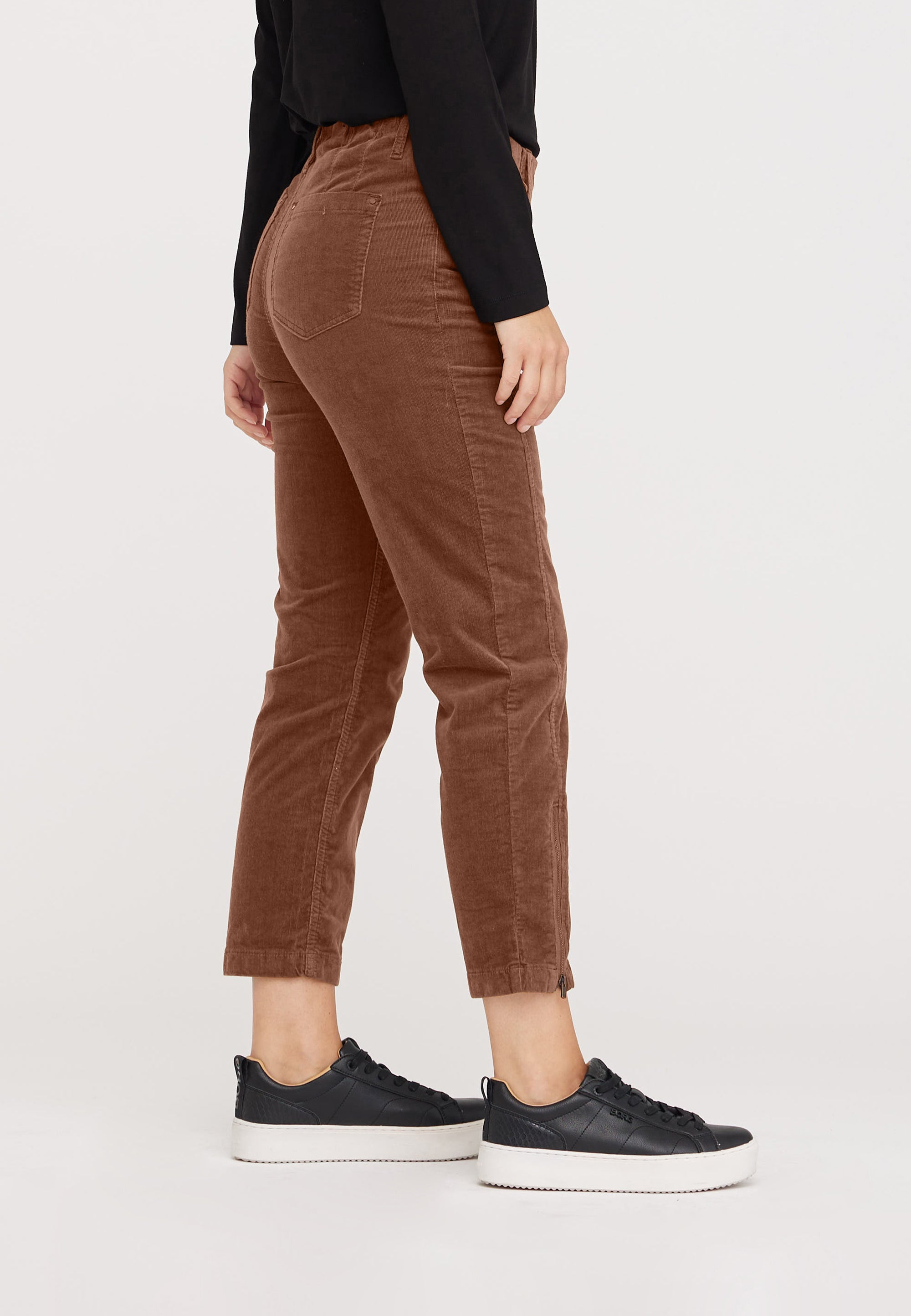LAURIE Piper Regular Sammet Crop Regular 84100 Chocolate Chip