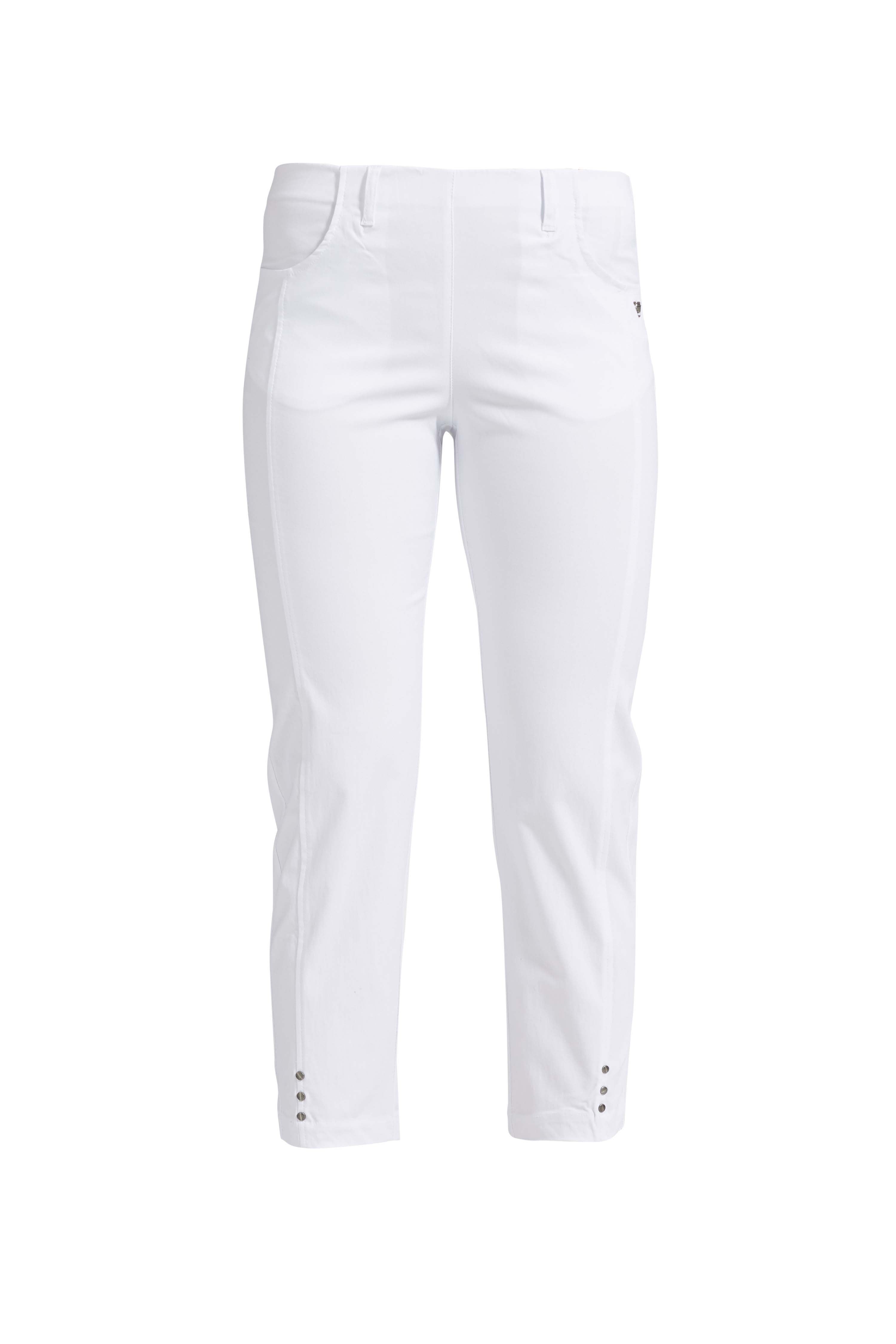 LAURIE Rose Regular Crop Trousers REGULAR 10970 White