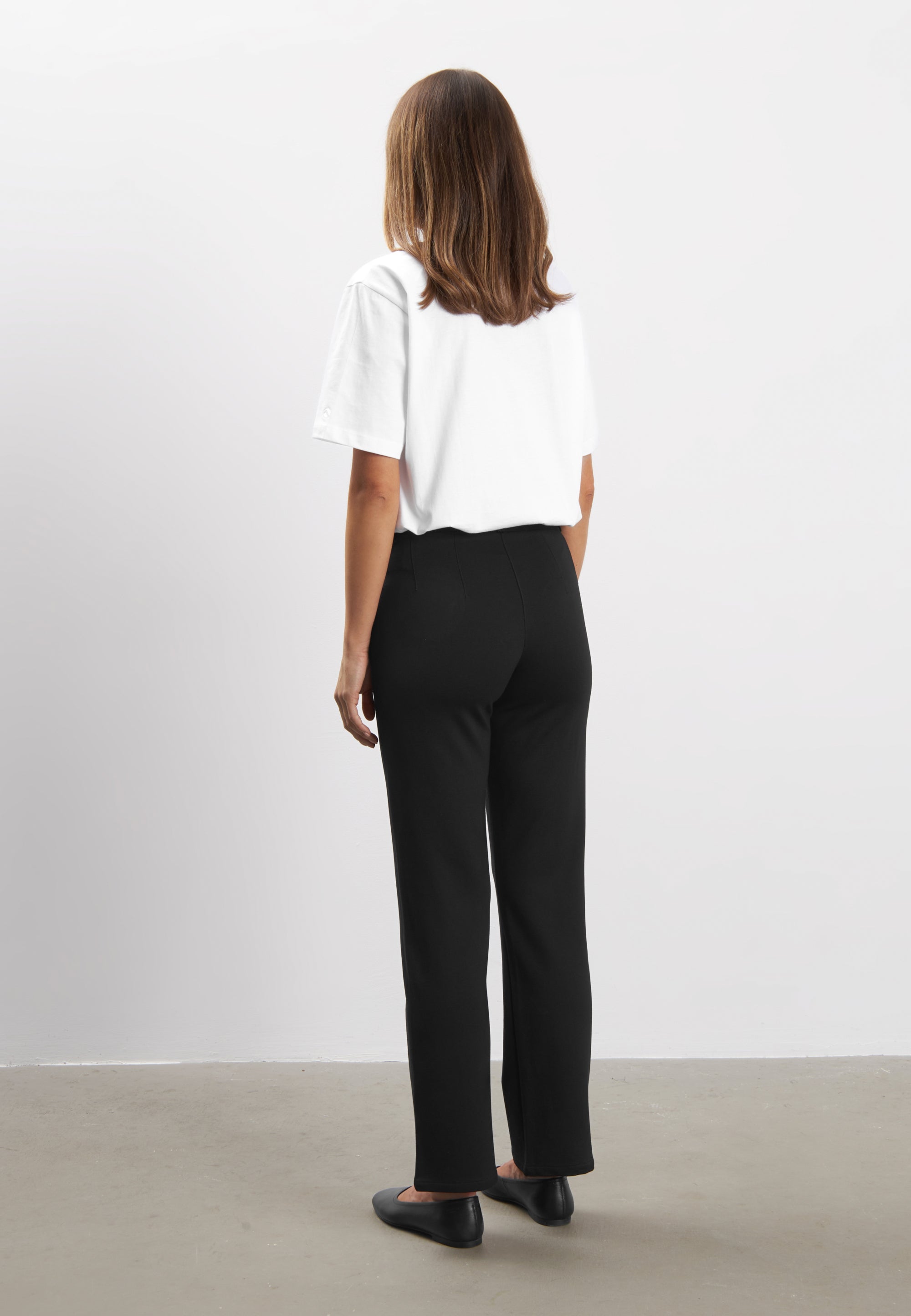LAURIE  Ruby Straight - Short Length Trousers STRAIGHT 99143 Black brushed
