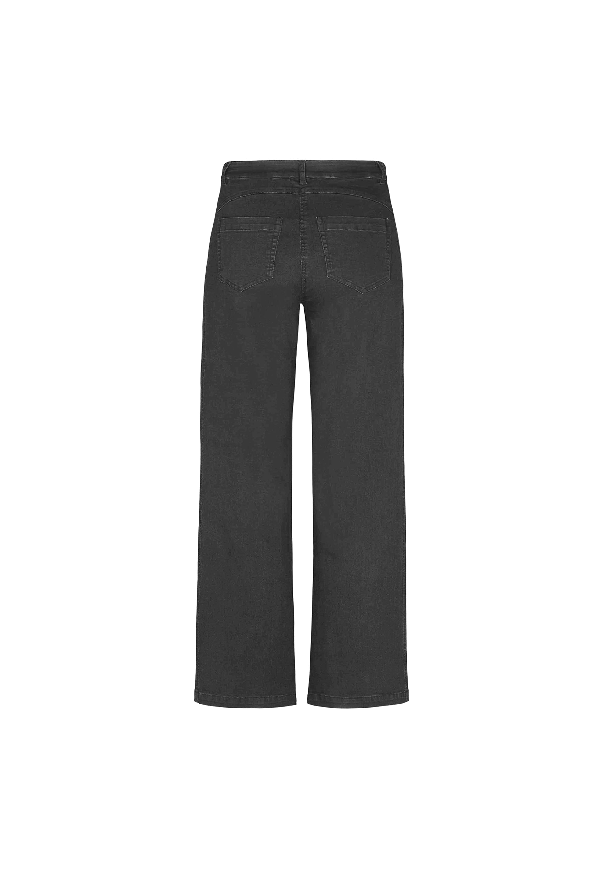 LAURIE Serene 5-pocket Loose - Medium Length Trousers LOOSE 99000 Black