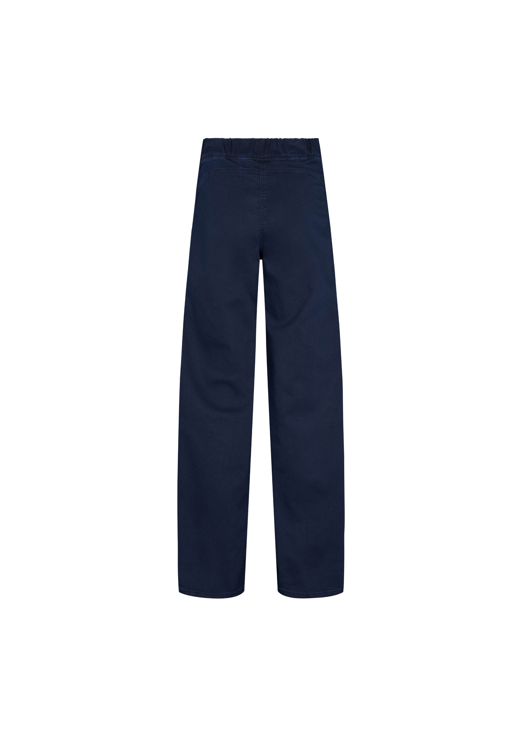 LAURIE Serene Loose - Medium Length Trousers LOOSE 49520 Dark Blue Denim