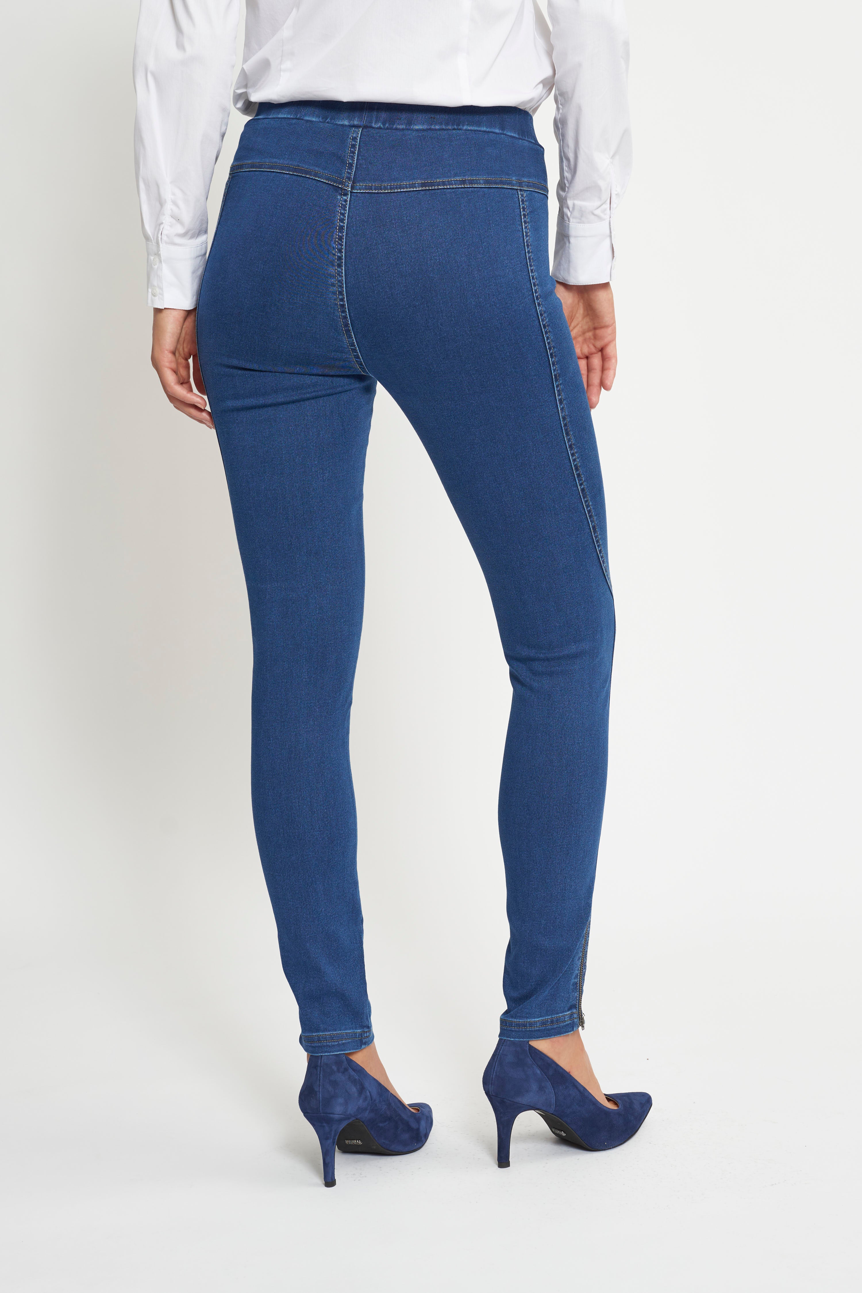 LAURIE Stella Skinny - Short Length Skinny 43515 Medium Blue Denim