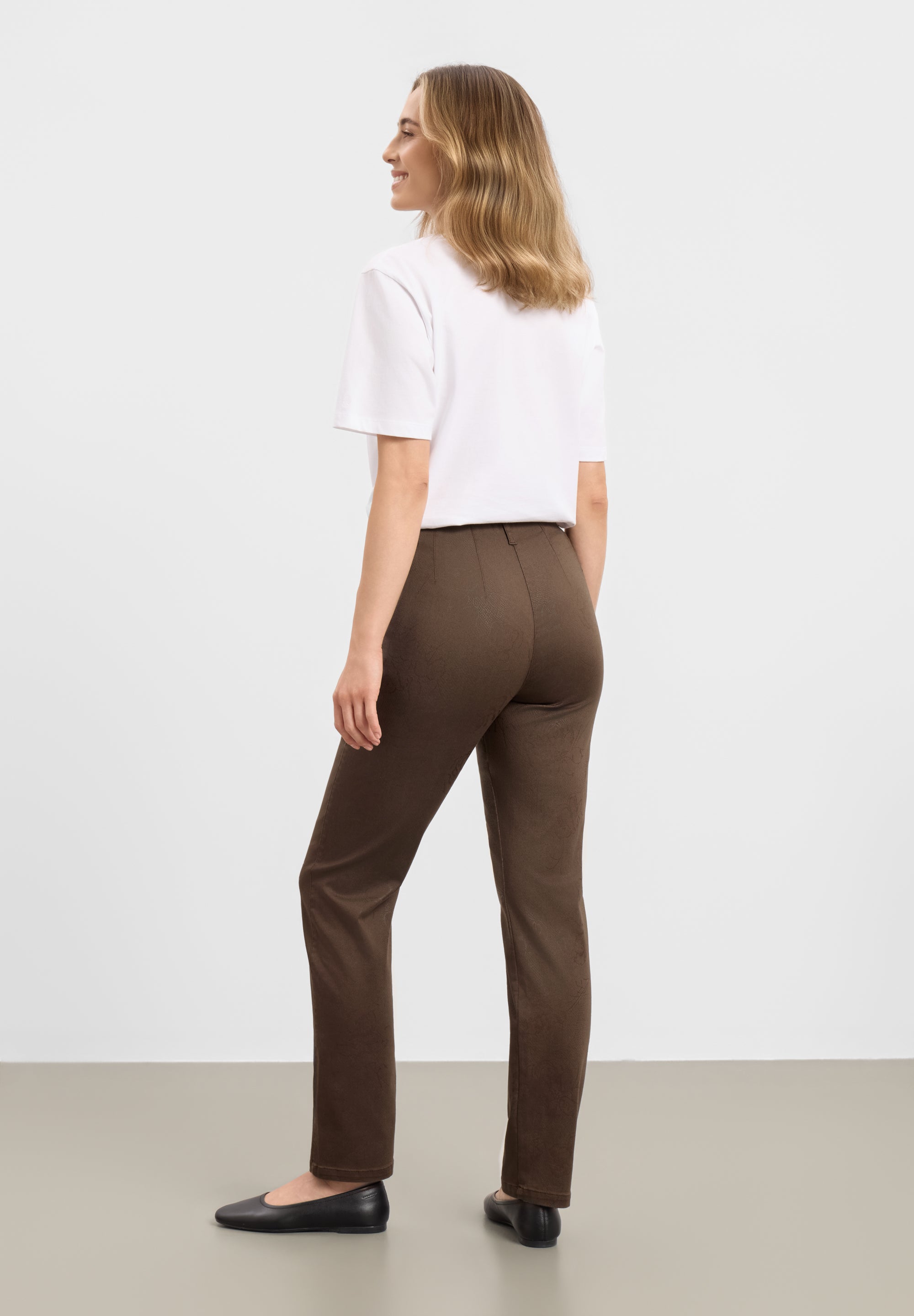 LAURIE Taylor Regular ML Regular 88142 Brown Bloom Print