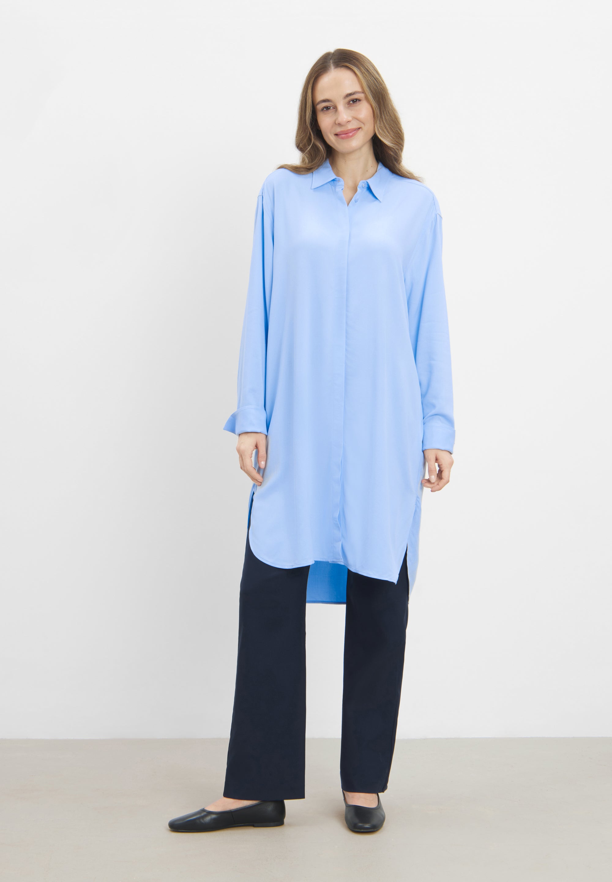 LAURIE Veronica Long Shirt LS Shirts 43101 Blue Sky