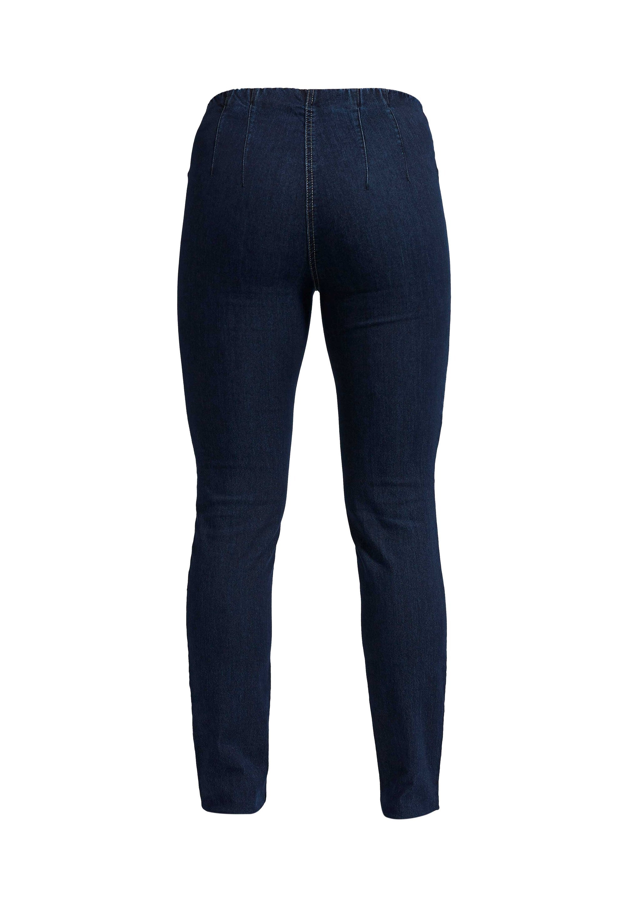 LAURIE Vicky Slim - Medium Length Slim 40518 Dark Blue Denim