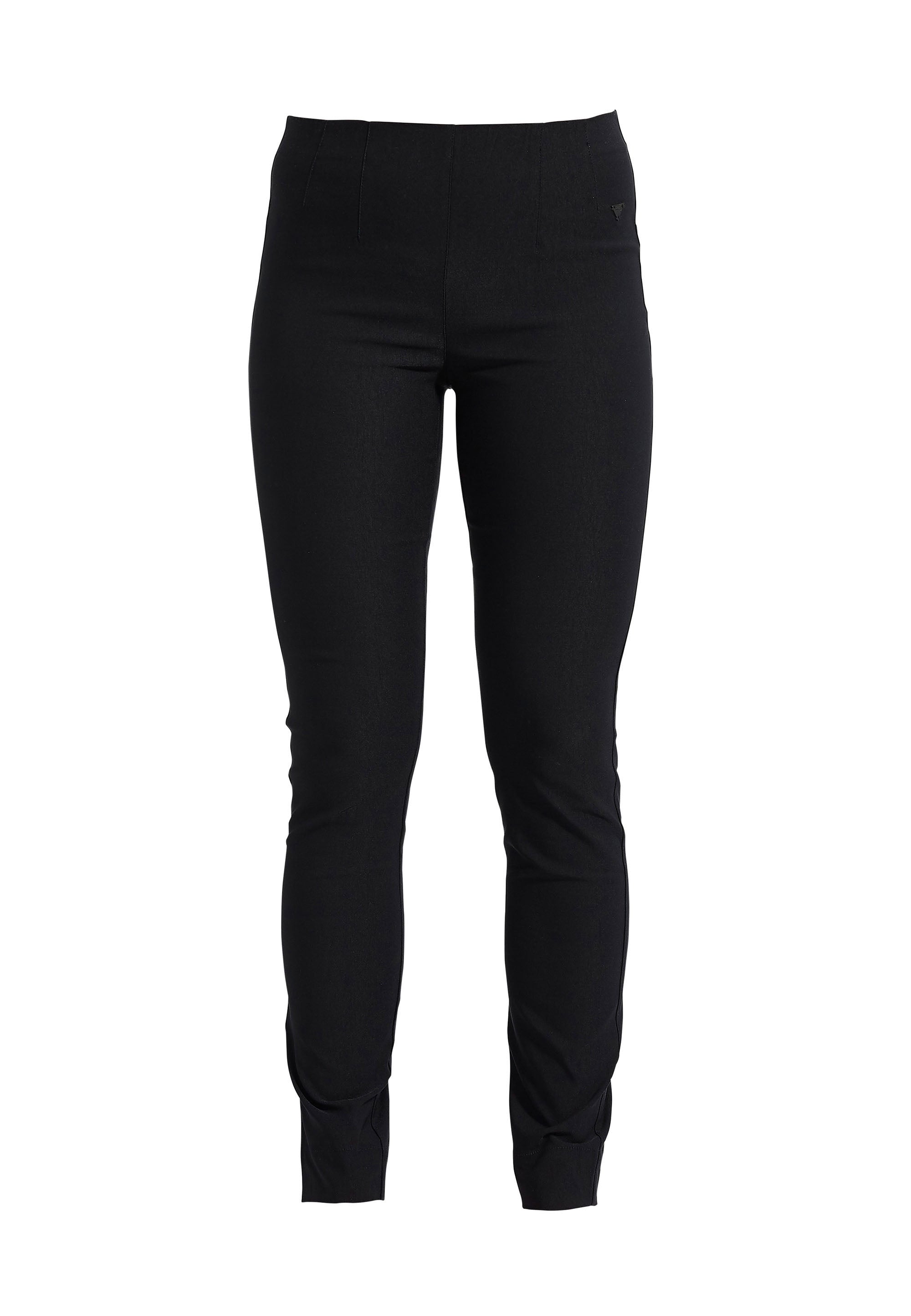 LAURIE Vicky Slim - Medium Length Trousers SLIM 99971 Black Brushed
