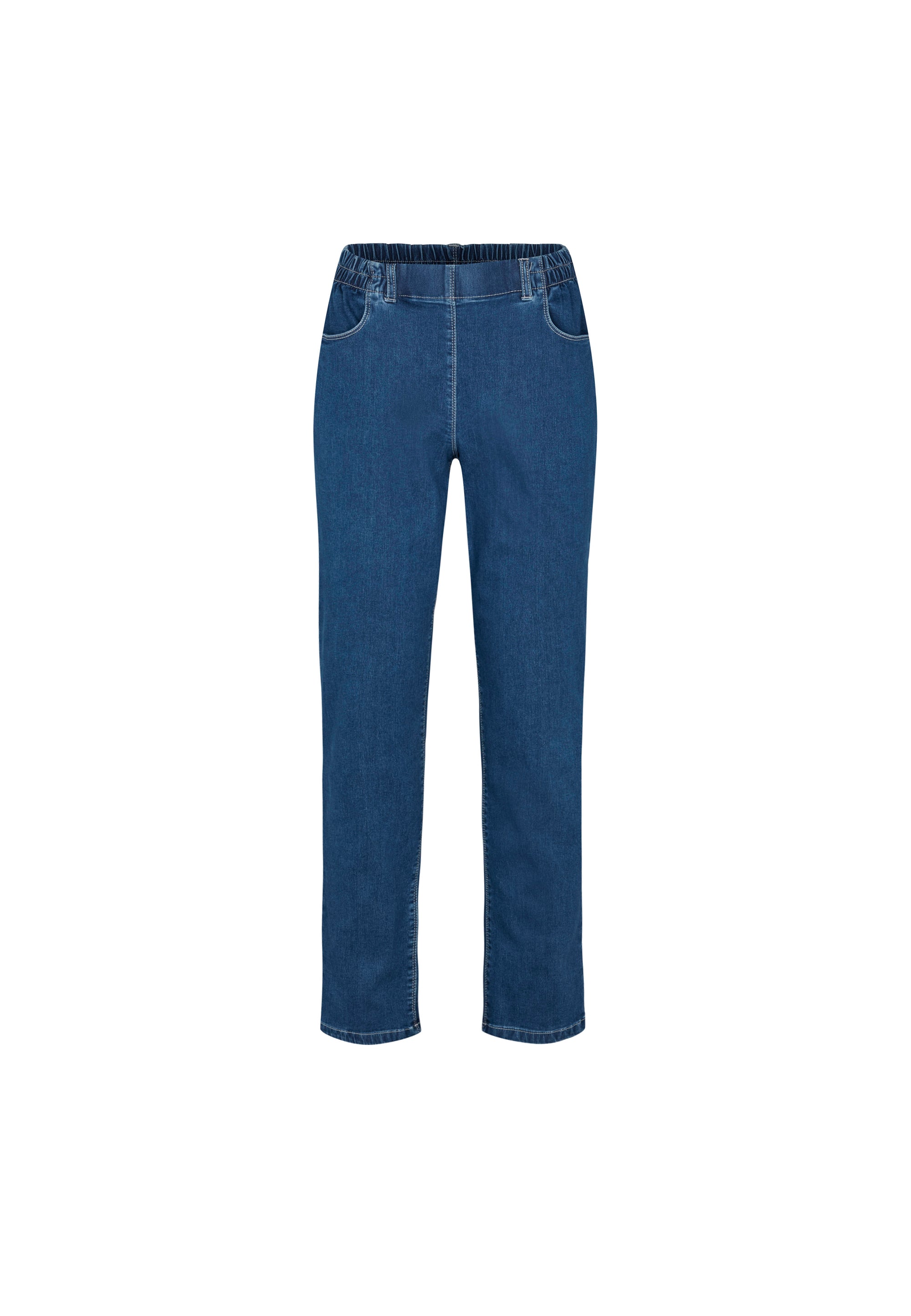 LAURIE Violet Relaxed - Medium Length Trousers RELAXED 49401 Blue Denim